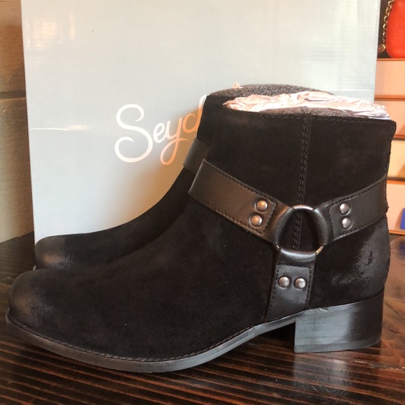 Seychelles charming ankle bootie in black suede - Picture 6 of 13